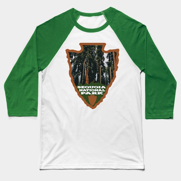 Sequoia National Park arrowhead Baseball T-Shirt by nylebuss